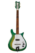 Load image into Gallery viewer, 1962 Rickenbacker Symfonia Grand Guitar Green Burst w/Original Silver Tolex Case #B016 (PDX)