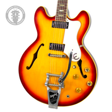 Load image into Gallery viewer, 1966 Epiphone Riviera E360TD Sunburst w/Original Hard Shell Case #382658 (PDX)