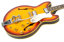 Load image into Gallery viewer, 1966 Epiphone Riviera E360TD Sunburst w/Original Hard Shell Case #382658 (PDX)
