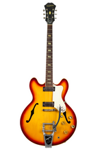 Load image into Gallery viewer, 1966 Epiphone Riviera E360TD Sunburst w/Original Hard Shell Case #382658 (PDX)