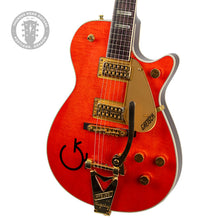 Load image into Gallery viewer, 1994 Gretsch G6121 Round Up Orange w/Western Theme Engraved Inlays and G-Branded Top #946121-96 (PDX)