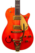 Load image into Gallery viewer, 1994 Gretsch G6121 Round Up Orange w/Western Theme Engraved Inlays and G-Branded Top #946121-96 (PDX)