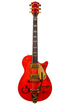 Load image into Gallery viewer, 1994 Gretsch G6121 Round Up Orange w/Western Theme Engraved Inlays and G-Branded Top #946121-96 (PDX)