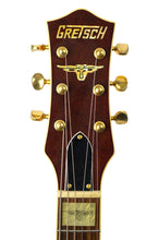 Load image into Gallery viewer, 2005-06 Gretsch G6130 Roundup Orange w/Tooled Leather Binding & Engraved Western Motif Inlays #JT05117498 (PDX)