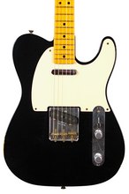 Load image into Gallery viewer, 2010 Fender Custom Shop Limited Edition Double Esquire Relic Black w/100 Year Old Wood #ESQ261 (PDX)