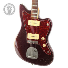 Load image into Gallery viewer, Circa 2018 TMG Ronnie Scott Jazzmaster Style Guitar Heavy Relic Aged Burgundy Mist #8010918 (PDX)