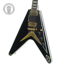 Load image into Gallery viewer, 2021 Gibson Custom Shop Mod Collection Flying V Custom VOS Ebony #CS100655 (PDX)