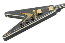 Load image into Gallery viewer, 2021 Gibson Custom Shop Mod Collection Flying V Custom VOS Ebony #CS100655 (PDX)