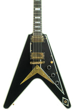 Load image into Gallery viewer, 2021 Gibson Custom Shop Mod Collection Flying V Custom VOS Ebony #CS100655 (PDX)