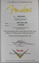 Load image into Gallery viewer, 2022 Fender Custom Shop '57 Reissue Stratocaster Journeyman Tobacco Sunburst #R122593 (PDX)