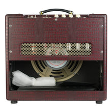 Load image into Gallery viewer, New Magnatone Limited Edition Varsity Reverb 1x12 Combo Cathedral Burgundy #008866 (PDX)