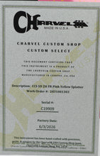 Load image into Gallery viewer, New Charvel Custom Shop San Dimas 2H FR Pink Yellow Splatter #C19909 (PDX)