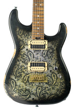 Load image into Gallery viewer, New Jackson Custom Shop Thunder Mod Brass Trem San Dimas Nitro Relic Black Paisley #XN010507 (PDX)