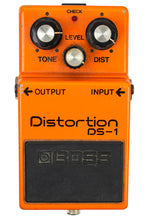 Load image into Gallery viewer, 1980 Boss DS-1 Distortion Pedal Orange w/Long Dash, Silver Screw, Black Label and TA7136AP Chip #9500 (PDX)