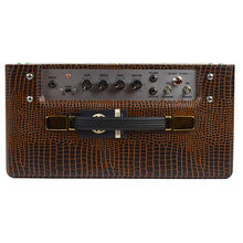 Load image into Gallery viewer, New Magnatone Baby M-80 1X10 Combo Amp w/TRG Exclusive Brown French Alligator Wrap & Gold Stripe Grillcloth (PDX)