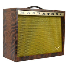 Load image into Gallery viewer, New Magnatone Twilighter 1X12 Combo Amp w/TRG Exclusive Brown French Alligator Wrap & Gold Stripe Grillcloth #TBD (PDX)