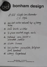 Load image into Gallery viewer, New Bonham Design Single Cone Resonator Sinker Redwood & Koa #88 (PDX)