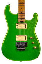 Load image into Gallery viewer, 2024 Charvel Custom Shop San Dimas Floyd Rose 2H Gecko Green Sparkle w/FU-Tone Upgrades #17684 (PDX)