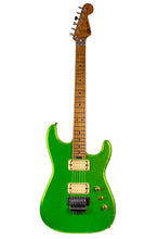 Load image into Gallery viewer, 2024 Charvel Custom Shop San Dimas Floyd Rose 2H Gecko Green Sparkle w/FU-Tone Upgrades #17684 (PDX)