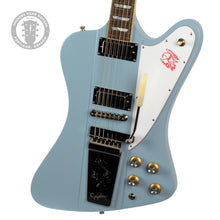 Load image into Gallery viewer, New Epiphone Inspired by Gibson 1963 Firebird V Frost Blue w/Maestro Vibrola #IGC24091530189 (PDX)