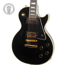 Load image into Gallery viewer, New Epiphone Inspired by Gibson Custom Les Paul Custom Ebony #25011526037 (PDX)