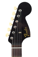 Load image into Gallery viewer, New Fender Custom Shop '60s Mustang Heavy Relic Black w/Matching Painted Headstock & Anodized Gold Guard #R146303 (PDX)