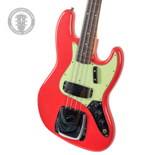 Load image into Gallery viewer, New Fender Custom Shop '63 Jazz Bass Journeyman Aged Fiesta Red w/Matching Headstock #CZ577549 (PDX)