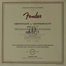 Load image into Gallery viewer, New Fender Vintera II 70th Anniversary Antigua Stratocaster w/Matching Pickguard #SM242116 (PDX)