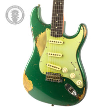 Load image into Gallery viewer, New Fender Custom Shop Levi Perry Masterbuilt 1960 Stratocaster Heavy Relic Aged Sherwood Metallic Over Sunburst #R147530 (PDX)