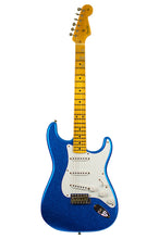 Load image into Gallery viewer, New Fender Custom Shop 1955 Stratocaster Journeyman Blue Sparkle w/Flash Coat Lacquer Finish #CZ584025 (PDX)