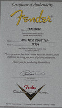 Load image into Gallery viewer, New Fender Custom Shop '60s Telecaster Custom Time Capsule Silver Sparkle w/Single Humbucker and 12" Radius #XN17154 (PDX)