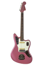Load image into Gallery viewer, New Fender Custom Shop '63 Jaguar Deluxe Closet Classic Aged Burgundy Mist Metallic #CZ577929 (PDX)