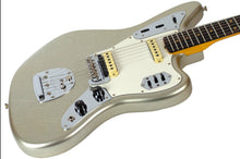 Load image into Gallery viewer, New Fender Custom Shop '63 Jaguar Deluxe Closet Classic Aged Inca Silver w/Matching Painted Headstock #CZ574133 (PDX)
