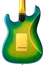 Load image into Gallery viewer, New Fender Custom Shop Dennis Galuszka Masterbuilt 1956 Stratocaster NOS Surf Burst Sparkle With Gold Painted Neck and Fingerboard #R147441 (PDX)
