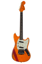 Load image into Gallery viewer, 2024 Fender Custom Shop '60s Mustang Heavy Relic Capri Orange w/Faded Torino Red Competition Stripes #R134294 (PDX)
