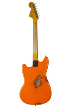 Load image into Gallery viewer, 2024 Fender Custom Shop '60s Mustang Heavy Relic Capri Orange w/Faded Torino Red Competition Stripes #R134294 (PDX)