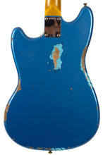 Load image into Gallery viewer, New Fender Custom Shop '60s Competition Mustang Heavy Relic Aged Lake Placid Blue w/Daphne Blue Racing Stripes #R130335 (PDX)
