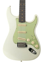 Load image into Gallery viewer, New Fender Custom Shop TRG Exclusive 1959 Stratocaster Journeyman Aged Olympic White w/Closet Classic Hardware #R146158 (PDX)
