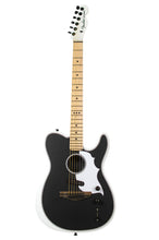 Load image into Gallery viewer, New Fender Jack White Triplesonic Acoustasonic Telecaster Arctic White Satin Body with Black Top #JWA25093 (PDX)