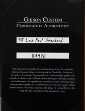 Load image into Gallery viewer, 2024 Gibson Custom Shop Made 2 Measure TRG Stinger Series '58 Les Paul Standard Single Pickup VOS Double Dirty Lemon Burst #84920 (PDX)