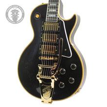 Load image into Gallery viewer, New Gibson Custom Shop 1957 Reissue Les Paul Custom VOS Ebony w/Bigsby #751698 (PDX)
