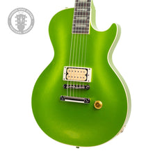 Load image into Gallery viewer, New Gibson Custom Shop M2M TRG Stinger Series 1957 Les Paul Standard One P/U VOS Gecko Green Sparkle w/Gold Grover Tuners #751433 (PDX)