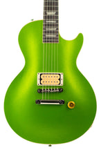 Load image into Gallery viewer, New Gibson Custom Shop M2M TRG Stinger Series 1957 Les Paul Standard One P/U VOS Gecko Green Sparkle w/Gold Grover Tuners #751433 (PDX)