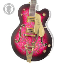Load image into Gallery viewer, New Gretsch Custom Shop Gonzalo Madrigal Masterbuilt '59 G6120-59 Relic Wild Cherry Cola & Pink Paisley #UC25103947 (PDX)