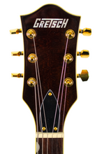 Load image into Gallery viewer, New Gretsch Electromatic LTD Flame Okoume Broadkaster Jr. Single-Cut Round Up Orange w/USA Full'Trons #CYGC24120407 (PDX)