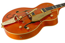 Load image into Gallery viewer, NOS 2024 Gretsch G6120T-55 VSE '55 Chet Atkins Hollow Body Western Orange Stain w/TV Jones T-Armond Pickups #JT24072205 (PDX)