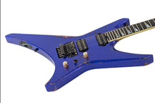 Load image into Gallery viewer, New Jackson Custom Shop Warrior Floyd Rose Relic Purple Sparkle w/FU-Tone Upgrades #J10777 (PDX)