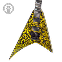 Load image into Gallery viewer, New Jackson Custom Shop Randy Rhoads RR24 2H Floyd Rose Black & Yellow Crackle #RR3908 (PDX)