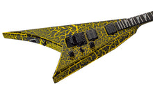 Load image into Gallery viewer, New Jackson Custom Shop Randy Rhoads RR24 2H Floyd Rose Black & Yellow Crackle #RR3908 (PDX)