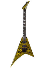 Load image into Gallery viewer, New Jackson Custom Shop Randy Rhoads RR24 2H Floyd Rose Black & Yellow Crackle #RR3908 (PDX)